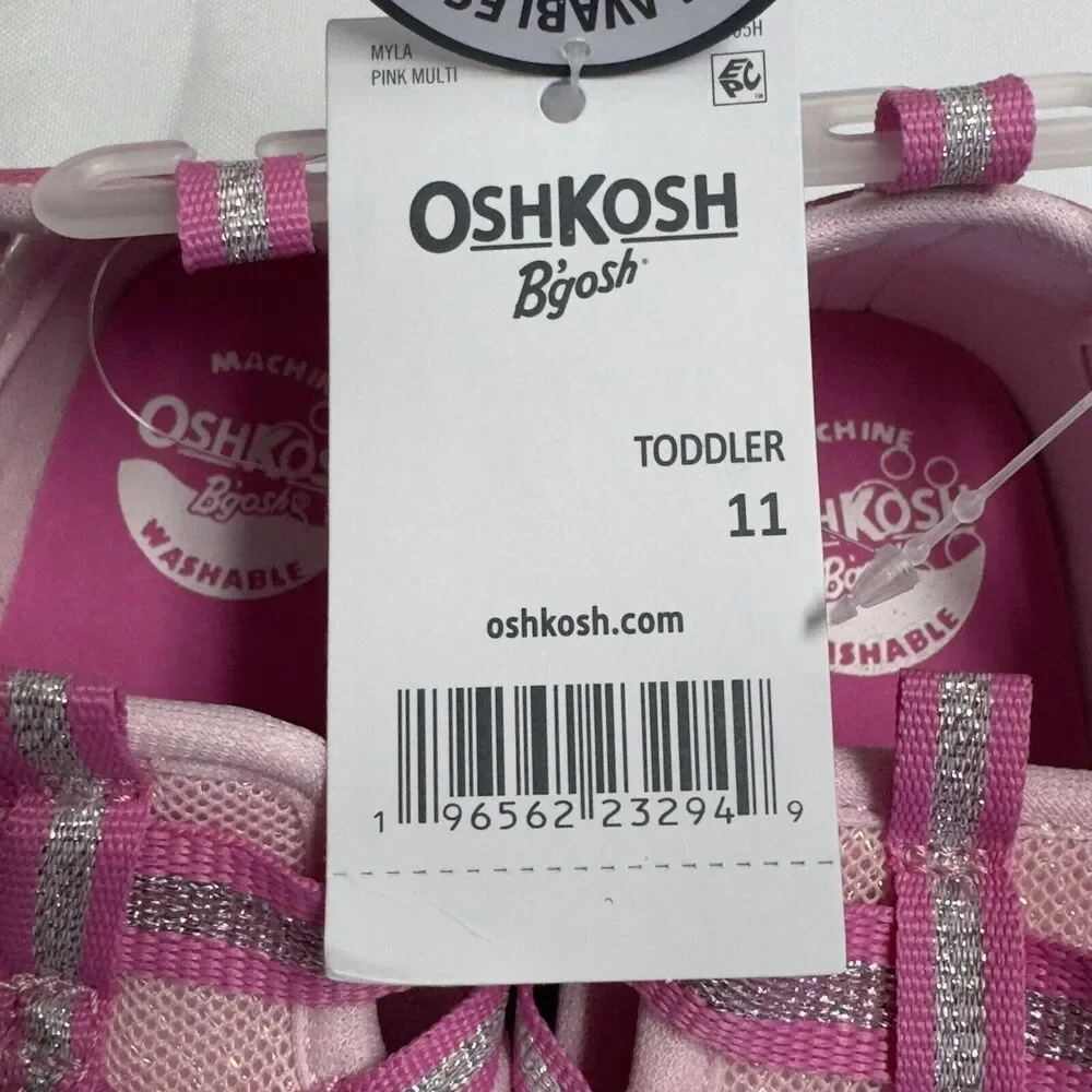 OshKosh Everplay Flexible Outsole Bump Toe Sandal Toddler Size 11 Pink